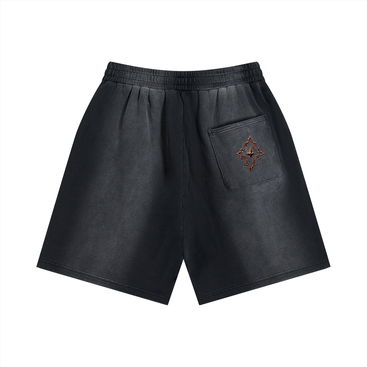 CHOXENZ Battered bronze shorts
