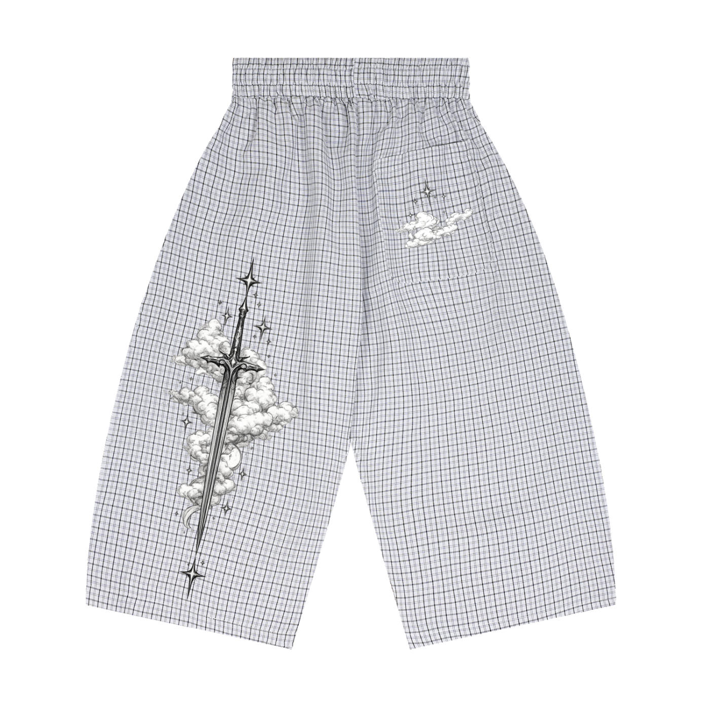 CHOXEN Plaid Capri Shorts